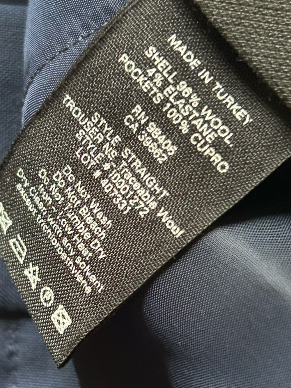 Theory Wool Suit Trousers navy blue size 4 - Picture 5 of 15
